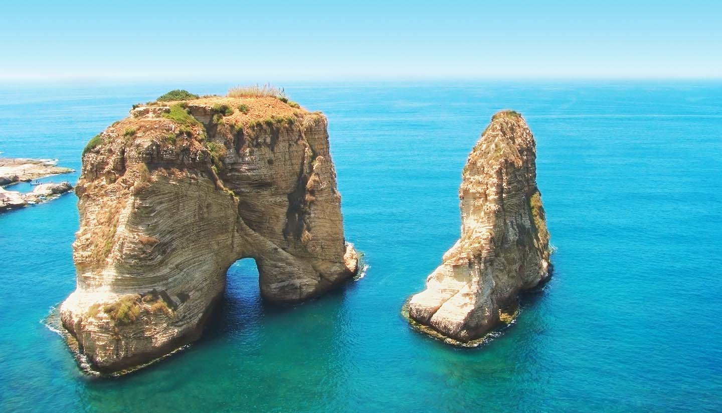 Lebanon - Pigeon Rocks, Beirut, Lebanon